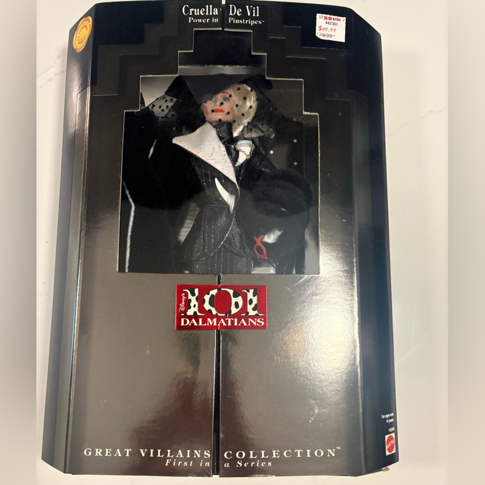 1996 Cruella De Vil Barbie – Disney Villains Collection – NEW in Original Box